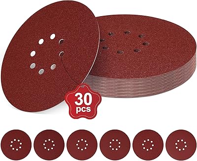 Sandpapper 225 mm kardborreband (30 stycken 40 korn)