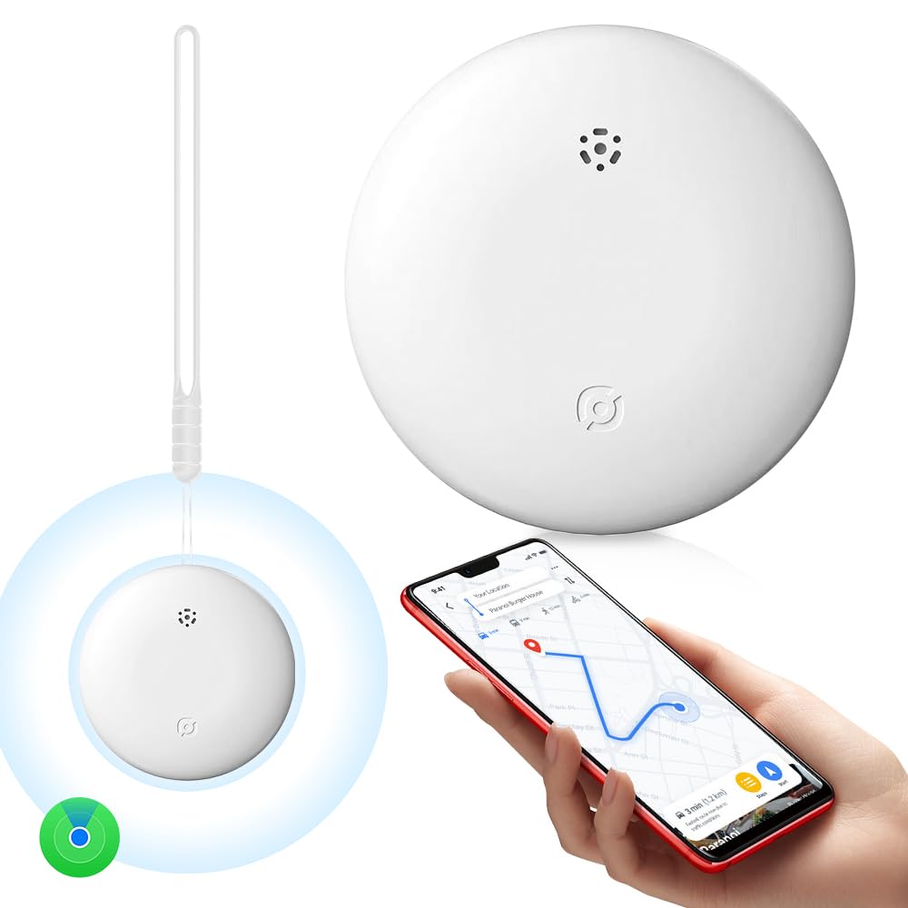 NAVESO Smart Tag Android, mini GPS-spårare Android utan ABO med Google Min enhet, hitta app, endast Android, Smart för Android, Android Tracker-etikett för nyckeltracker, fodral, plånböcker