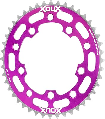 XOUX NEXOR 44T Chainring 1/8" 110/130mm Old School BMX, Purple