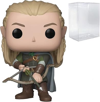POP Lord of The Rings - Legolas Funko vinylfigur (kombinerad med kompatibel låda skyddsfodral), flerfärgad, 9,5 cm