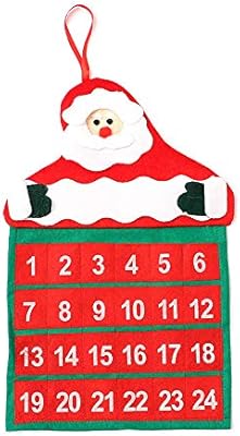 thematys Adventskalender för fyllning och upphängning – vacker gör-det-själv julkalender med siffror för män, kvinnor och barn