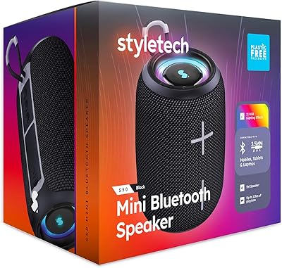 styletech BS50 bärbar Bluetooth-högtalare – svart