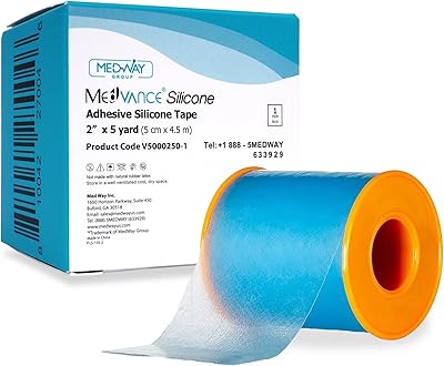 MedVance silikontejp 5 cm bred mjuk med perforering och skärbar (1-pack, 5 meter)