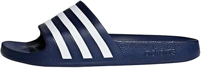 adidas Unisex - Vuxen Adilette Aqua Sporttofflor, Dark Blue/Ftwr White/Dark Blue, 42 EU