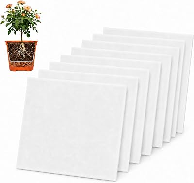 Lyhsens Drainagefleece för planteringskrukor, set om 8, 25 x 25 cm