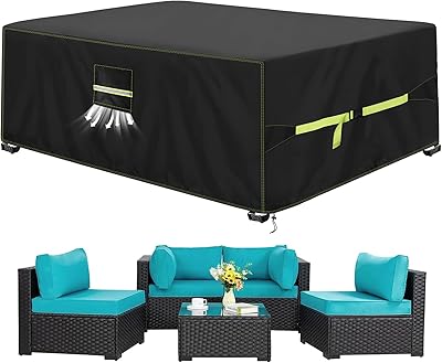 VDISRR Skydd för trädgårdsmöbler, 300 x 200 x 90 cm, vintersäkert och vattentätt skyddsfodral för trädgårdsmöbler med ventilationsfönster, robust 420D Oxford täckpresenning, perfekt skydd för