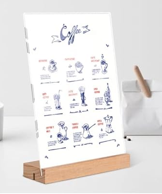 Primasage 3 stycken akrylskyltar A4 transparent display metalrylat