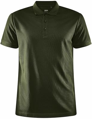 Craft CORE Unify Polo Shirt | Polotröja herr S | Rift | funktionell återvunnen polyester | mycket bra fukttransport | Quick Dry pikétröja män kortärmad | träningströja män
