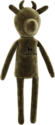 Noah & Paw Lyxig hundleksakskorg-set, gosedjur för hundar, barnleksaker, valpleksaker med förstärkta sömmar för små hundar, perfekt som babypresent, födelsedagsleksak för hundar