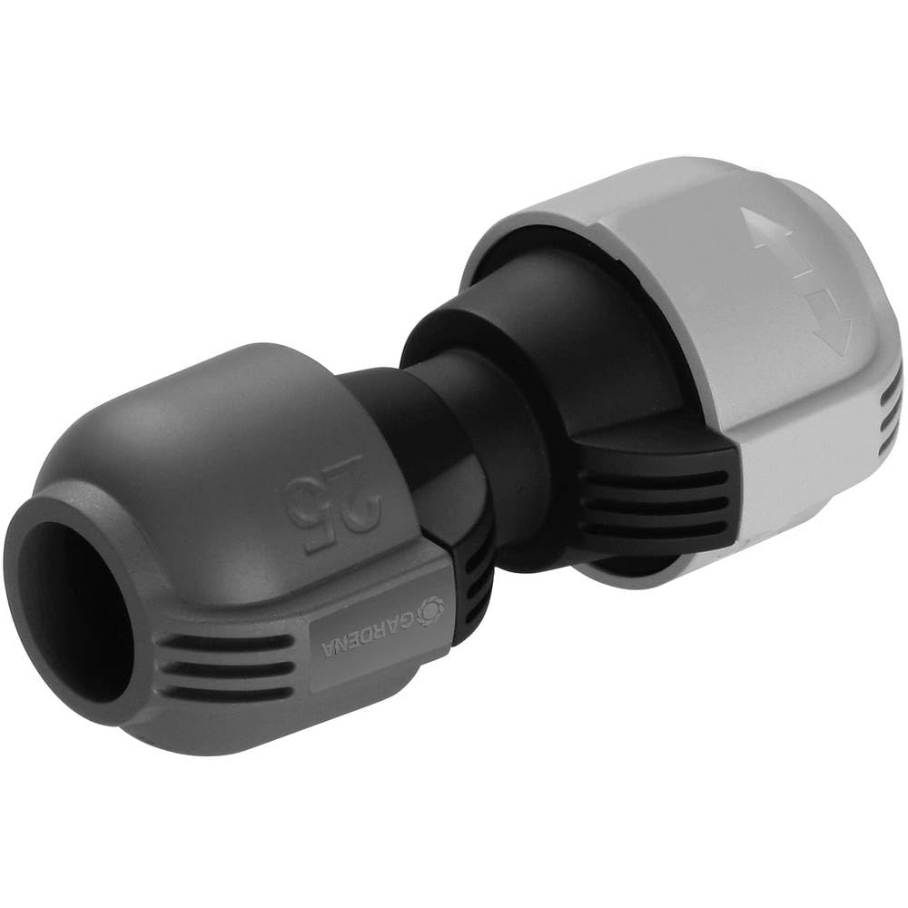 Gardena sprinklersystem reduktionsadapter, 32 mm – 25 mm: Anslutningsstycke till 32 mm-rörledning för övergång till 25 mm-rörledning, pålitlig Quick & Easy-anslutningsteknik (02777-20)