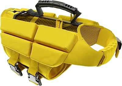 Noah & Paw hundflytväst, flytväst för hundar enligt mänskliga standarder, simväst för hundar, 3x skumstöd för maximal flytkraft, andningsbart nät, Veste de Flottaison pour Chien (storlek S)