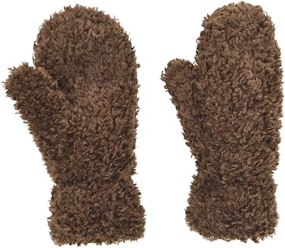 styleBREAKER Dammittar i teddyfleece,DunkelBrun