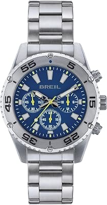 Breil Orologio Cronografo Uomo Sprinter Classico cod. TW1997, Silver/blå, En storlek, armband