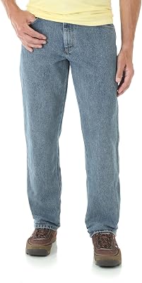 Wrangler mäns avslappnad passform jeans Robust Wear-Jeans合 - Wrangler För män, Grå indigo, 56W x 32L