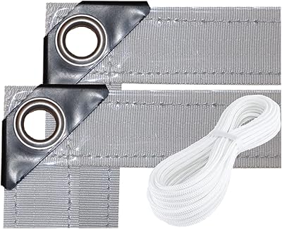 JZSTRONG presenning transparent vattentät öljetter 2 x 5 m 650 g/m² med rep 0,50 mm PVC hållbar väderbeständig vikbar skydd slitstark förstärkt kant hörn rostfri UV-stabiliserad mögelresistent