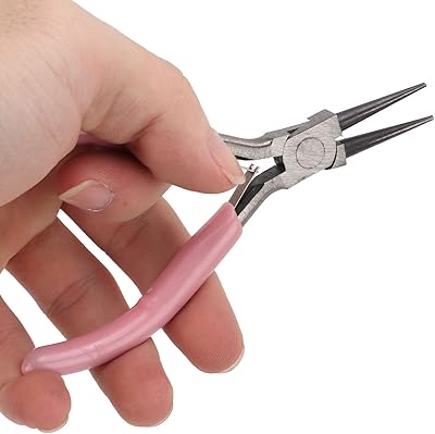 HAOHIZE smycketångset, 3 st rosa smycketång rund nål diagonal nos kolstål Stabil användbar tångset för hantverk DIY