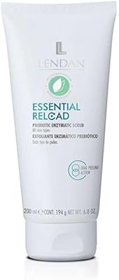 LENDAN - Enzymatisk ansiktsskrubb - Essential Reload - 200 ml - med prebiotika - för alla hudtyper - Regenererar huden - Djuprengöring - Krämig och lätt konsistens