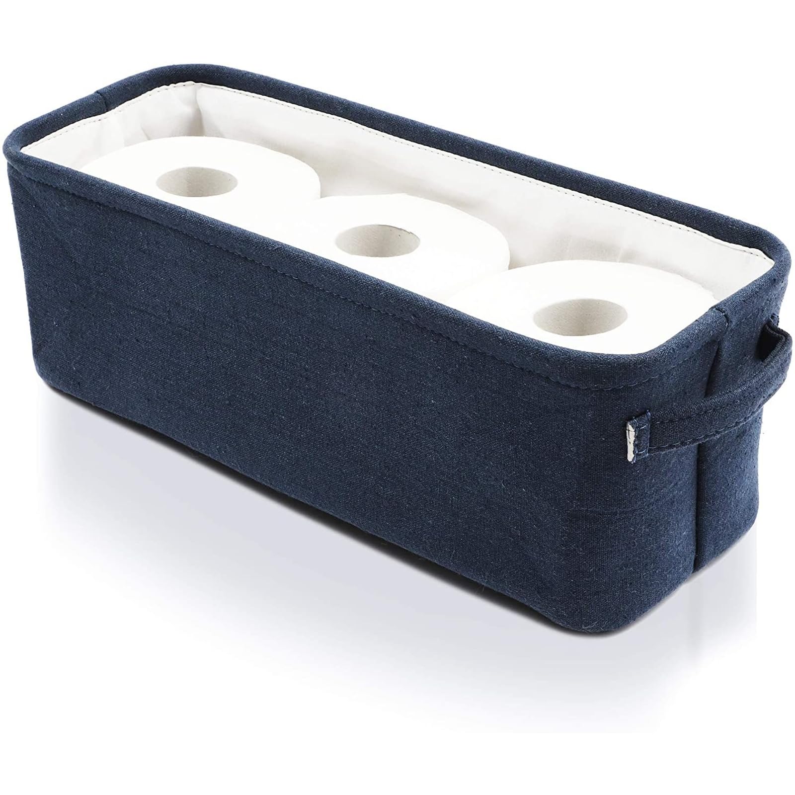 Juvale Mörkblå tygförvaringsfack för hem och badrum (40 x 15 x 14 cm)