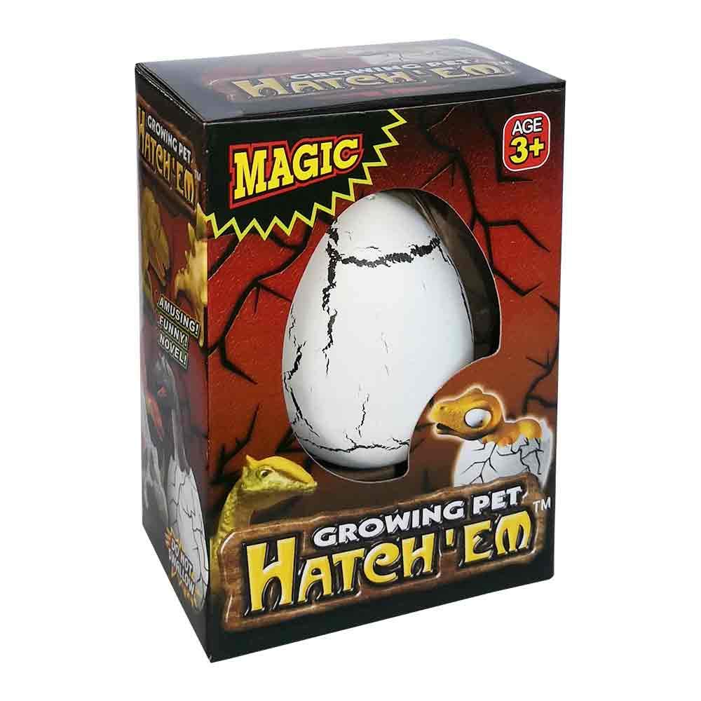 IID LTEX07B – Magiskt dinosaurieregg med växande dino inuti, ca 6 cm stor, dino kläcks efter ca 48 timmar, som present, give-away, för temafester och för fans och älskare