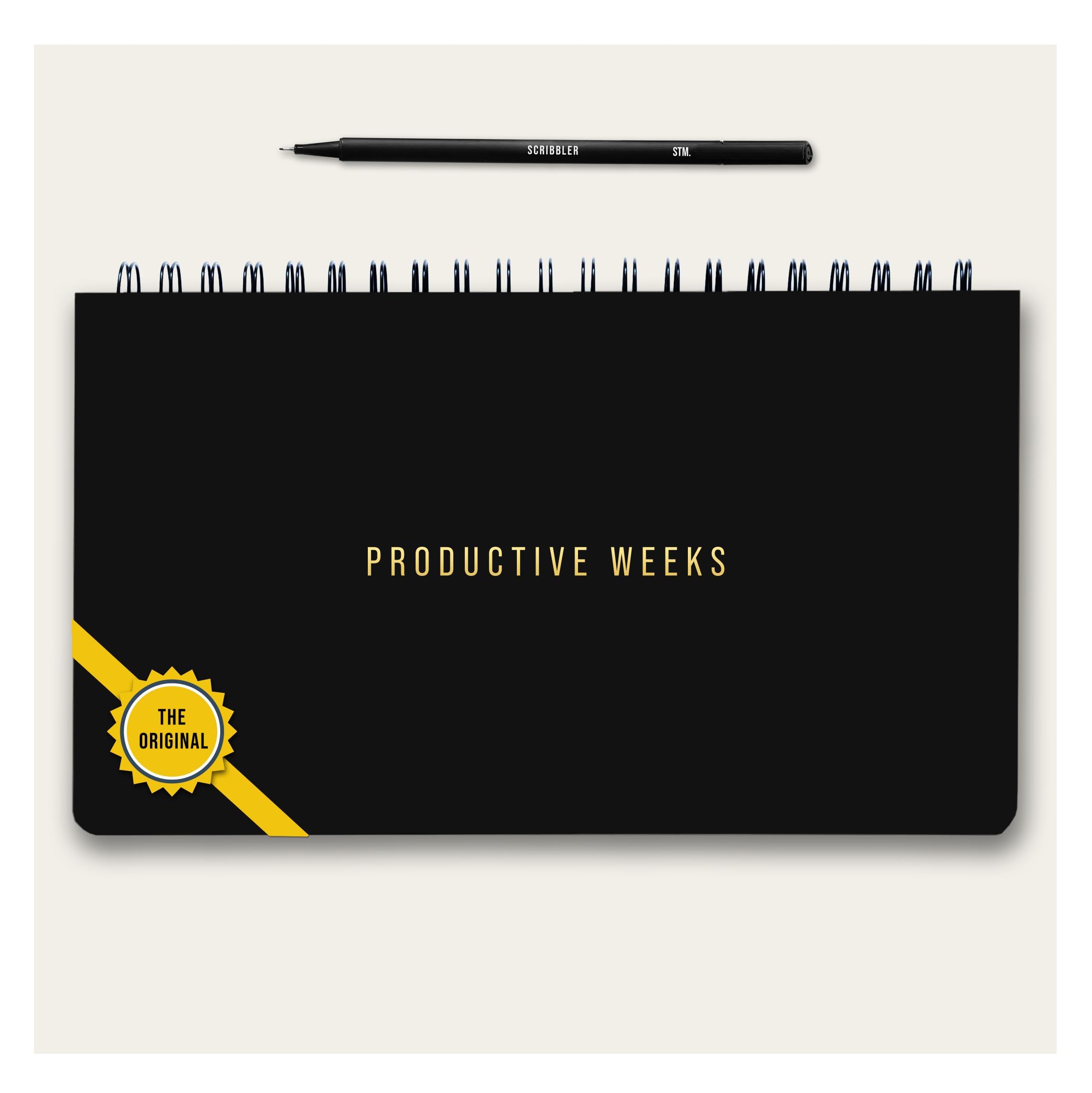 Undated Weekly Planner 2026 | Daily Agenda To Do List Notepad Day Planner Notebook | Monthly School Task, Work Schedule Planners | Yearly Horizontal Calendar Spiral Desk Organizer | V1