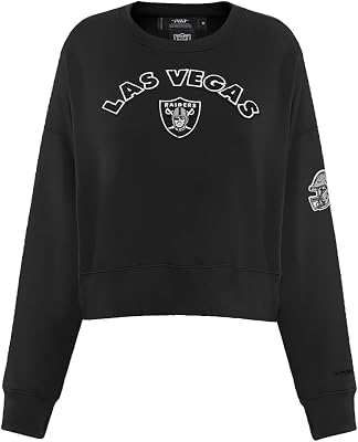Pro Standard dam Nfl klassisk chenille borstad rygg fransk frotté rund hals sweatshirt sweatshirt