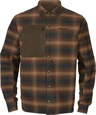 Eirik Vändbar skjorta, jacka, Mörk varm oliv/vinröd, 3XL