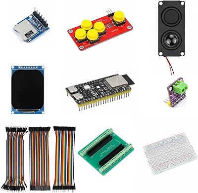 Gör-det-själv-spelkonsolkit med ESP32-S3, miniskärm, högtalare och bra +