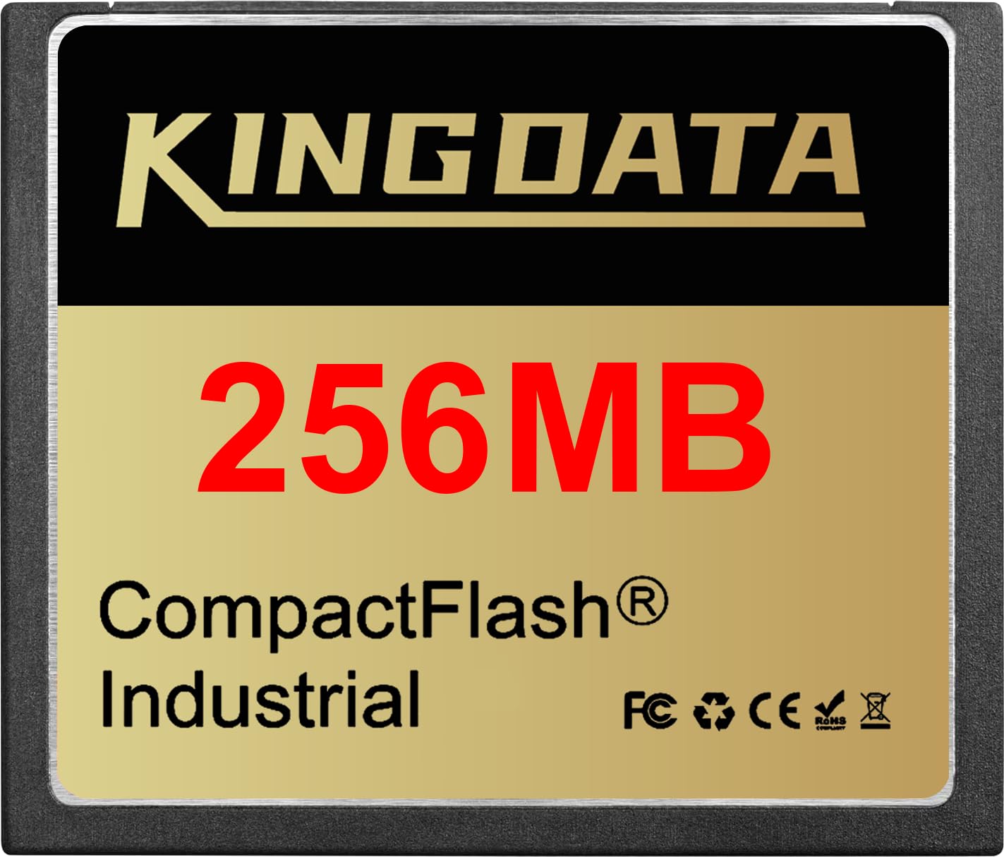 KINGDATA Industriellt 256 MB FAT16 typ I kompakt flash-minneskort för industriell utrustning och digitalkameror gammal