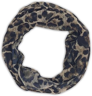 styleBREAKER Tubhalsduk med leopardmönster,Brun-Svart
