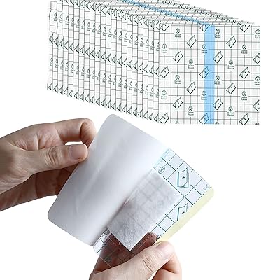 Duschplåster vattentät, 10 x 11 cm vattentäta plåster, folieförband efter uppgång, andra hudtatuering för postoperativ användning, för dusch (30 stycken)