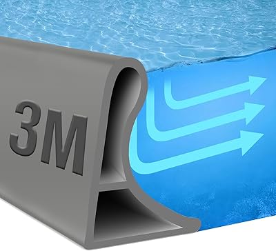 xiaozhifu 2 m svallskyddslist dusch, självhäftande, 4 cm höjd vattenstopp dusch, 360° böjbar svallskydd dusch, silikon duschtröskel, vattenbarriär för duschavskiljning, kök (grå, 3 m 3 x 4 cm)