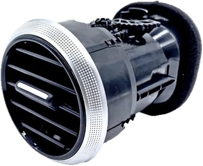 Främre instrumentpanel luftventil, svart krom ABS-material OEM 8P0820901C ersättningsdel för Audi för A3 S3 8P 2008-2012