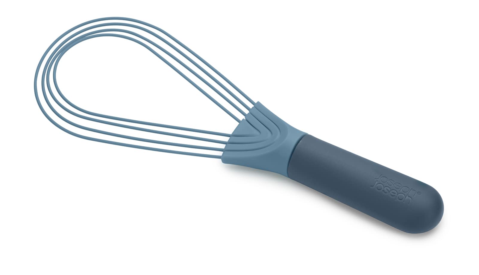 Joseph Joseph Twist Whisk- platt visp och ballongvisp - lämplig för non-stick köksredskap, silikon, himmelsblå