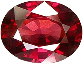 SirDaksh 6,00 Ratti röd rubin sten manik oval form sten certifierad för män och kvinnor, Naturlig rubin, Rubin