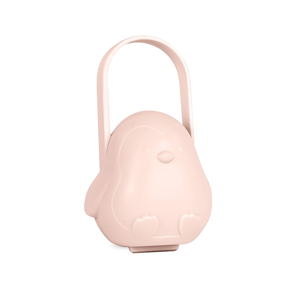 Miniland Hygienisk napphållare Rosa Dolce, nappskydd med flexibelt handtag för upphängning på bilen, handväskan eller spjälsängen.