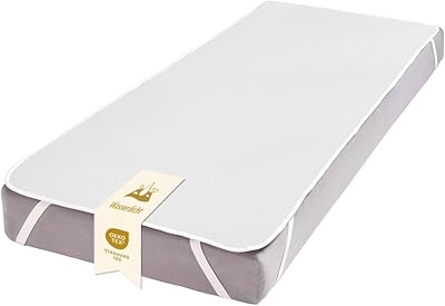 Lavea® Madrasskydd 90x200 cm – Vattentätt madrasskydd, andningsbar bomull-polyesterblandning, med 4 elastiska hörn, hypoallergent, tvättbart och hållbart, Vit