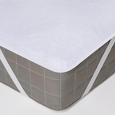 Lavea® Madrasskydd 200x200 cm – Vattentätt madrasskydd, andningsbar bomull-polyesterblandning, med 4 elastiska hörn, hypoallergent, tvättbart och hållbart, Vit