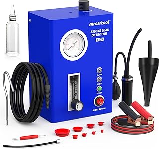 PLAYOCCAR Rökmaskiner, EVAP-rök-genomsläppsdetektor med inbyggd luftpump, trycksensor för rörsystem, bränsleflöde, 12 volts vakuum diagnostiska testare för alla bilar