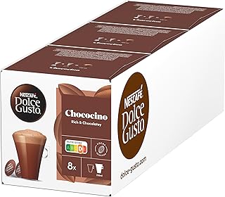 NESCAFÉ Dolce Gusto Choklad | 48 kapslar dricka choklad | Fin kakaosmak | Krämig mjölk och den bästa chokladen | Snabb förberedelse | Smakförseglade kapslar | 3-pack (3 x 16 kapslar)