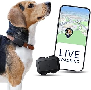 Salind GPS Tracker for Dogs 4G - Runaway Alerts + Live Tracking in Europe - Geofencing - 100% Waterproof - Fits any collar - Black