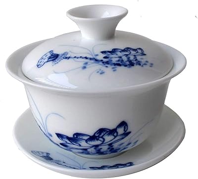 Gaiwan Porslin kinesisk Kung Fu Sancai bricka kopp 113 ml teset skål fat lock