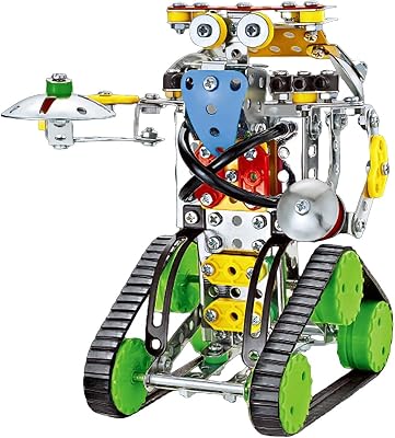 QiLumie 3D-metallpussel, robotmodellkit med 262 stycken, metallmonteringssats, presentidé för vuxna tonåringar