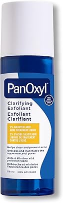 PanOxyl Clarifying Exfoliant, med 2 % salicylsyra, leave-On behandling, hjälper till att klara och förhindra akne pimplar, penetrates porer för klar hud, pH-balanserad, alkoholfri formel, 118 ml