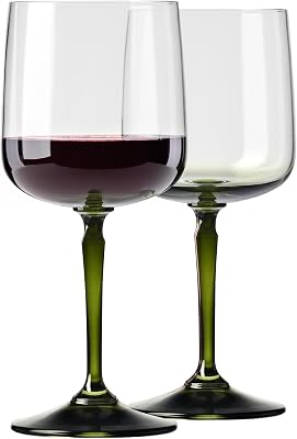 KROSNO Vinglas 2-pack, Grön fot, 360 ml, Celebration Moments