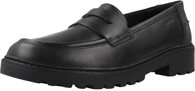 Geox flicka J Casey C Moccasin, Svart, 12.5 UK Child