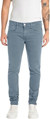 Replay herrjeans Anbass smal passform, Rökt azure 586, 27W / 32L