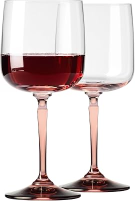 KROSNO Vinglas 2-pack, Rosa fot, 360 ml, Celebration Moments