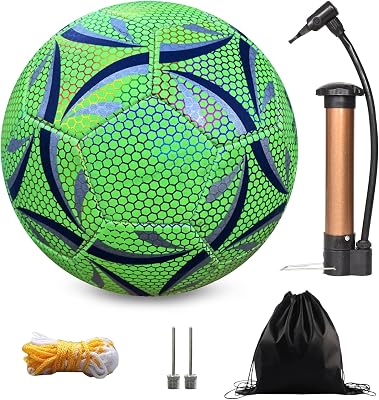 Dokeno LED fotboll storlek 5 vattentät med pump