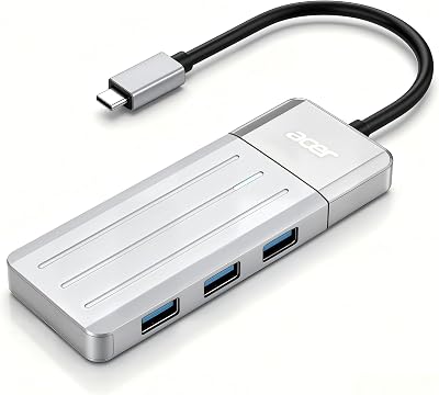 Acer 6-i-1 USB-C-minidocka med HDMI, PD-laddning
