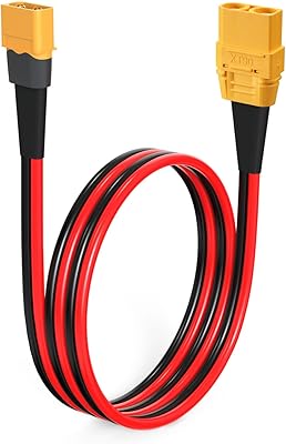 ELFCULB XT60 till XT90-kabel, 10AWG XT90 till XT60, XT60-kontakt till XT90-uttag förlängningskabel för RC Lipo FPV Drone (3 m)